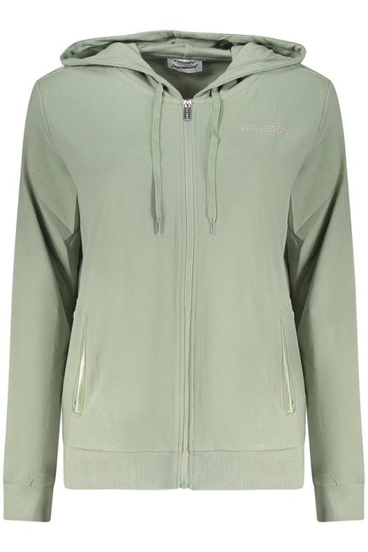 FREDDY FELPA CON ZIP DONNA VERDE