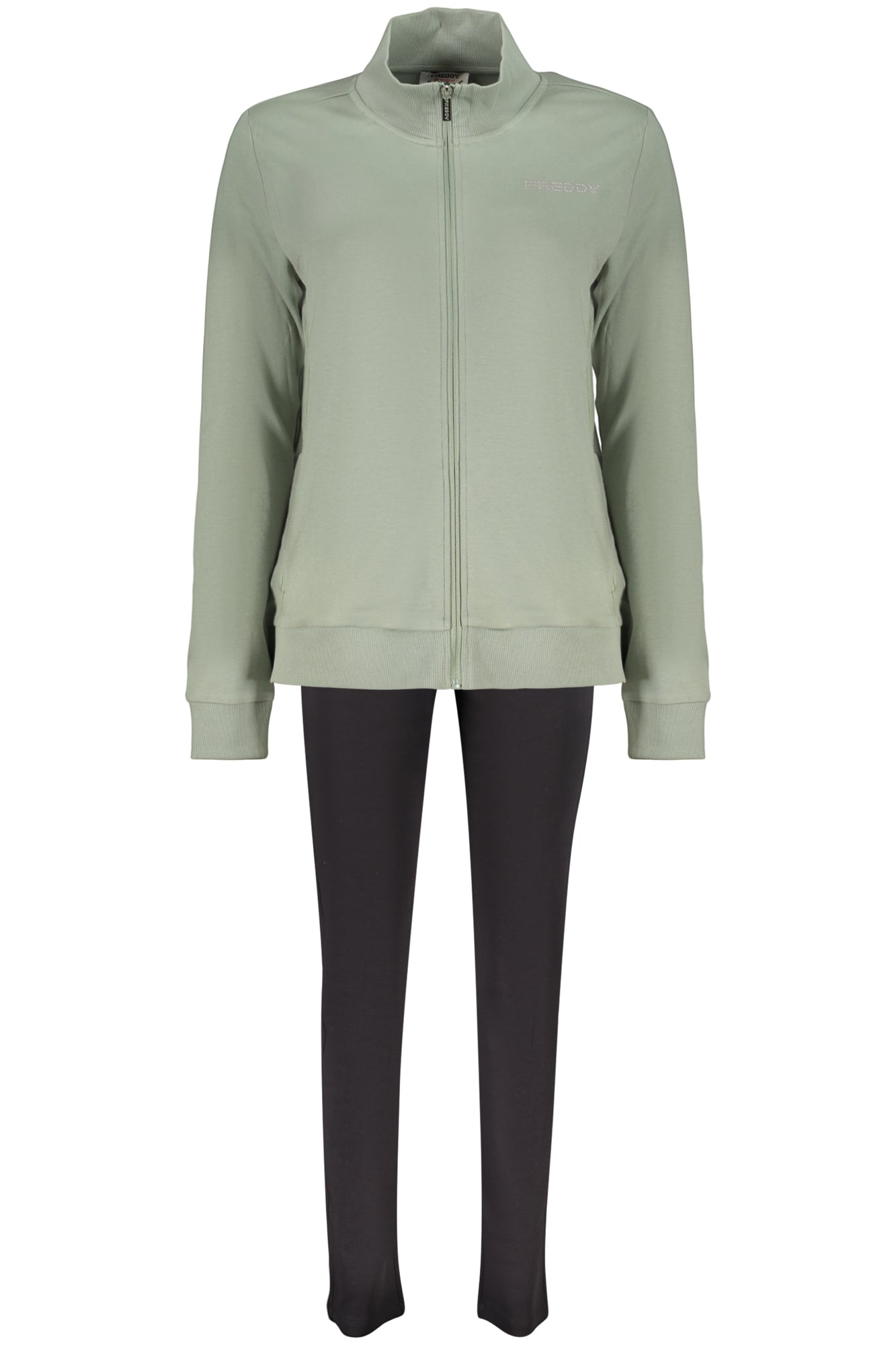 FREDDY FELPA CON ZIP DONNA VERDE