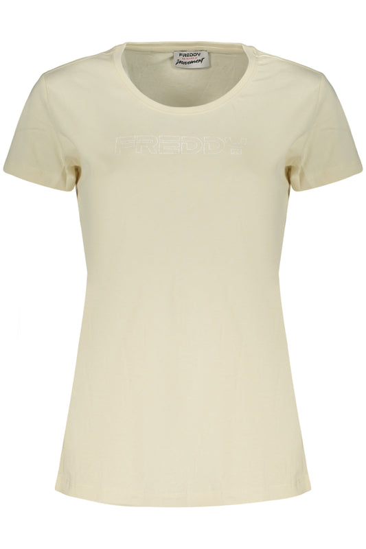 FREDDY T-SHIRT MANICHE CORTE DONNA BEIGE