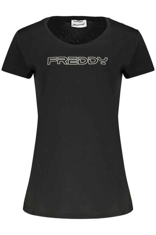 FREDDY T-SHIRT MANICHE CORTE DONNA NERO