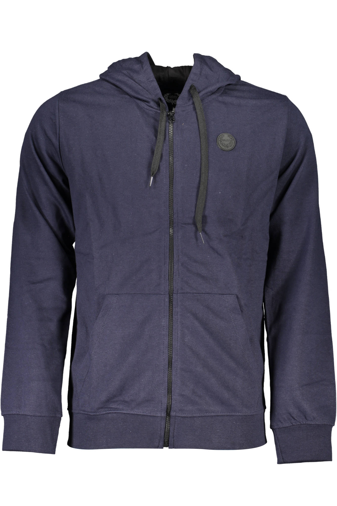 GIAN MARCO VENTURI FELPA CON ZIP UOMO BLU