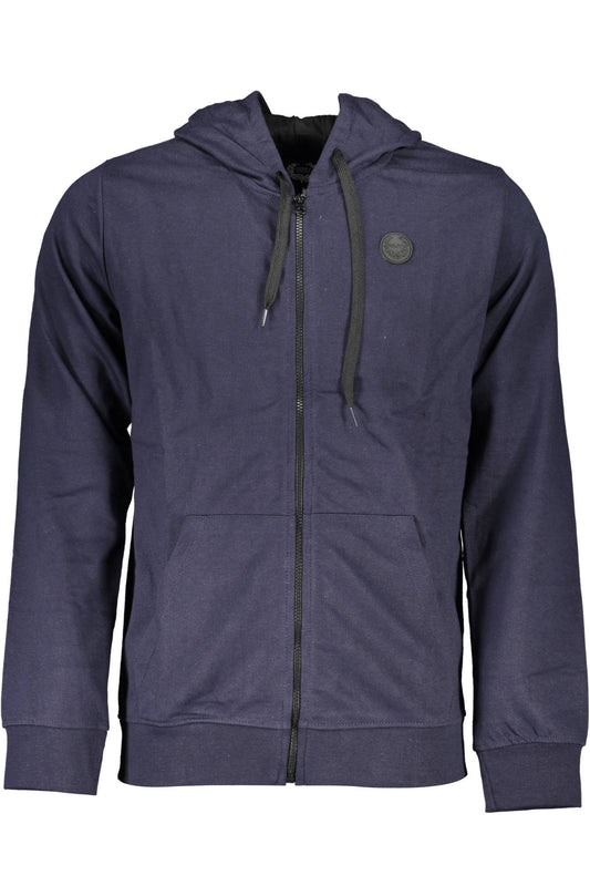 GIAN MARCO VENTURI FELPA CON ZIP UOMO BLU