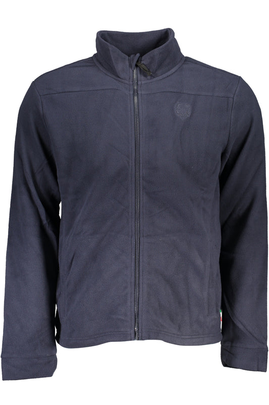 GIAN MARCO VENTURI FELPA CON ZIP UOMO BLU