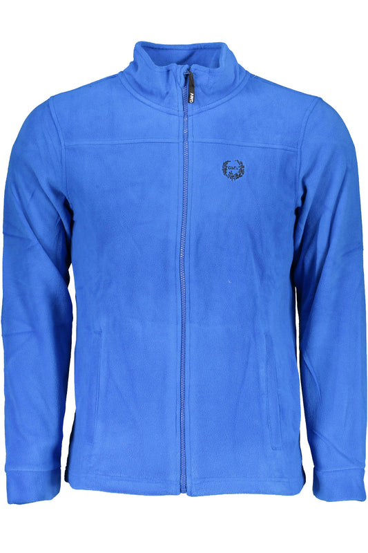 GIAN MARCO VENTURI FELPA CON ZIP UOMO BLU
