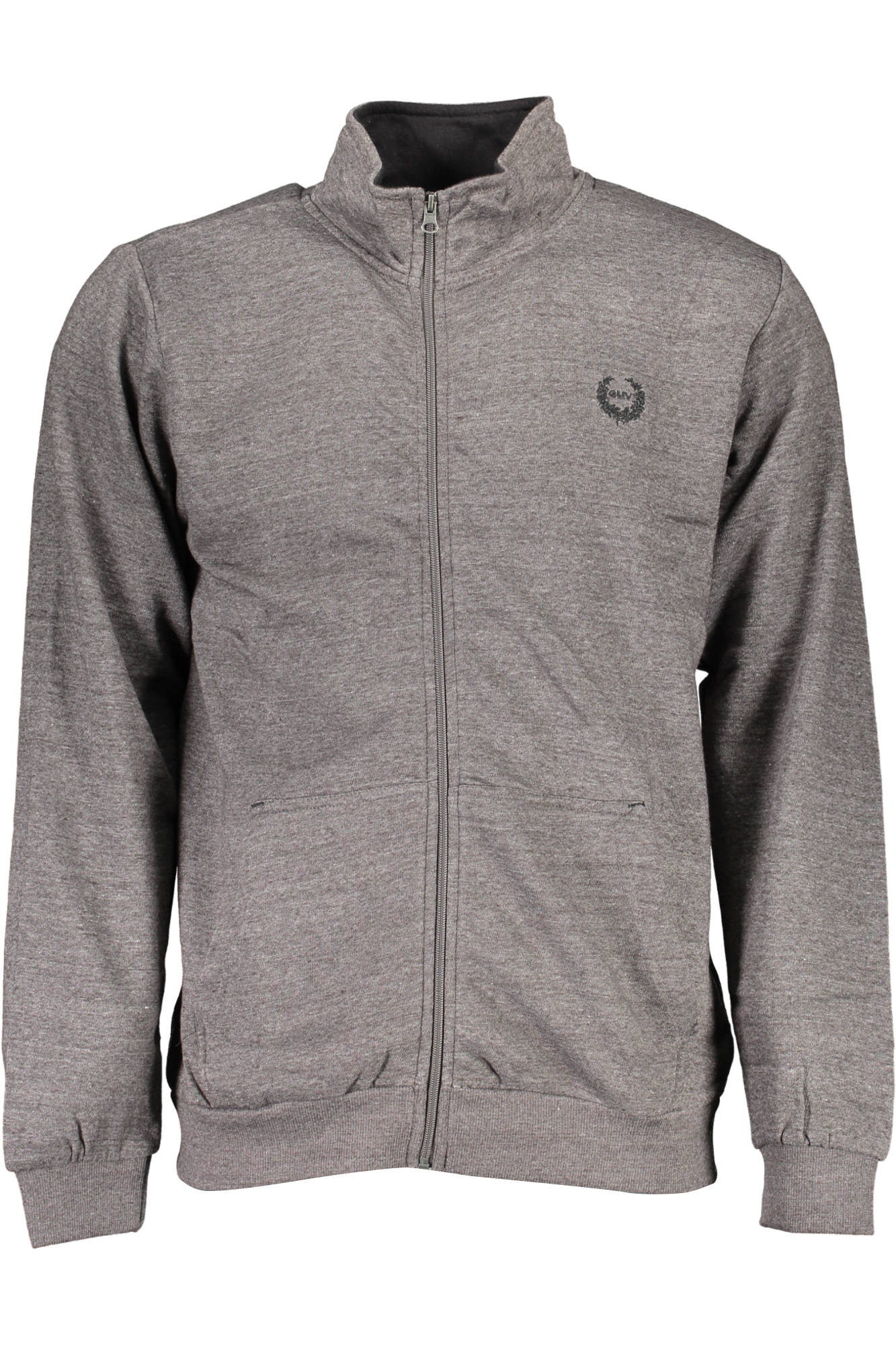 GIAN MARCO VENTURI FELPA CON ZIP UOMO GRIGIO