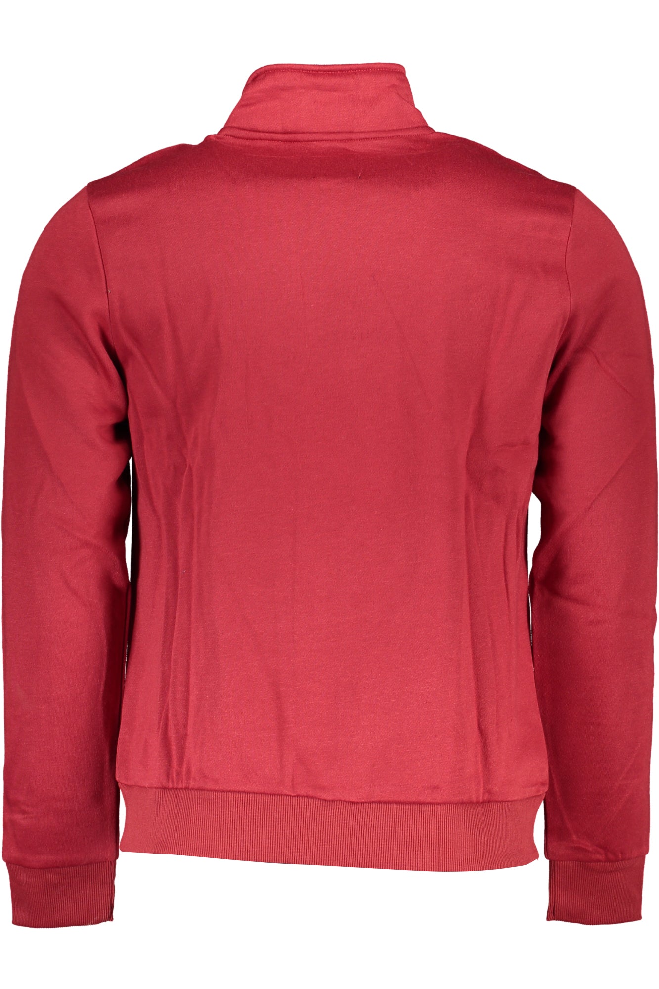 GIAN MARCO VENTURI FELPA CON ZIP UOMO ROSSO