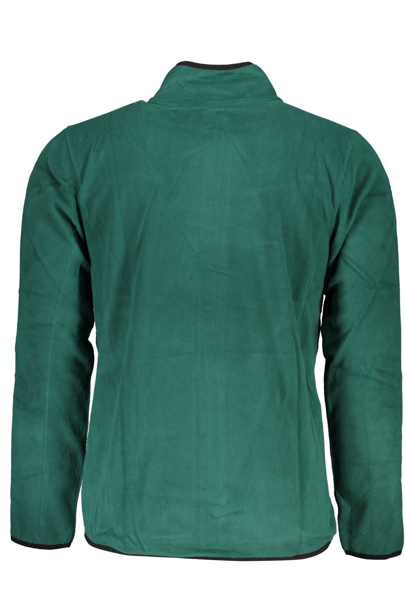GIAN MARCO VENTURI FELPA CON ZIP UOMO VERDE