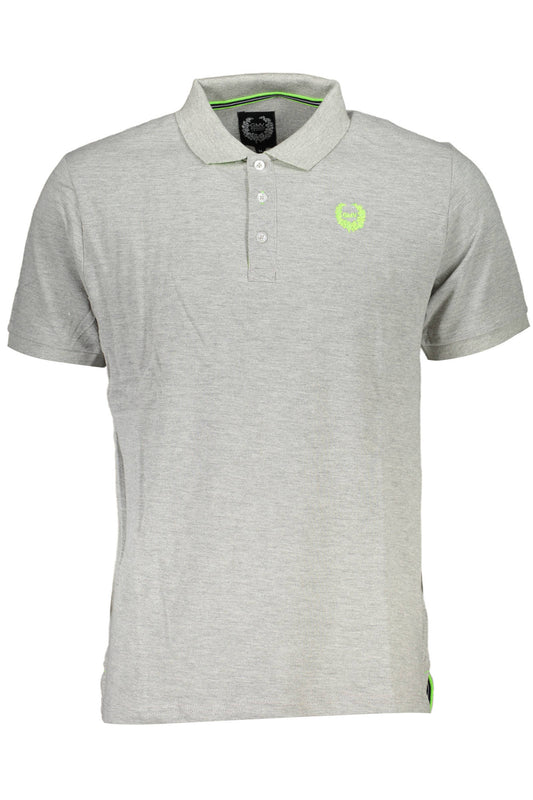 GIAN MARCO VENTURI POLO MANICHE CORTE UOMO GRIGIO
