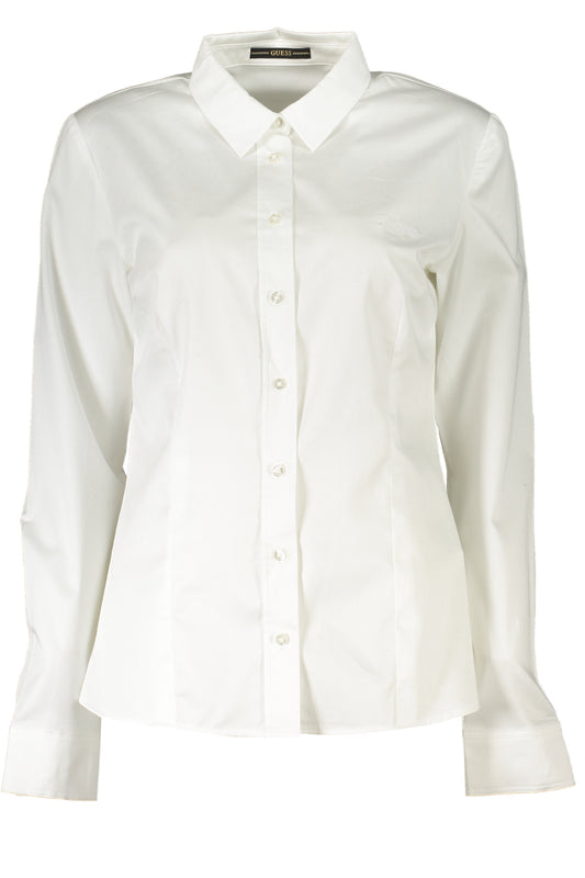 GUESS JEANS CAMICIA MANICHE LUNGHE DONNA BIANCO