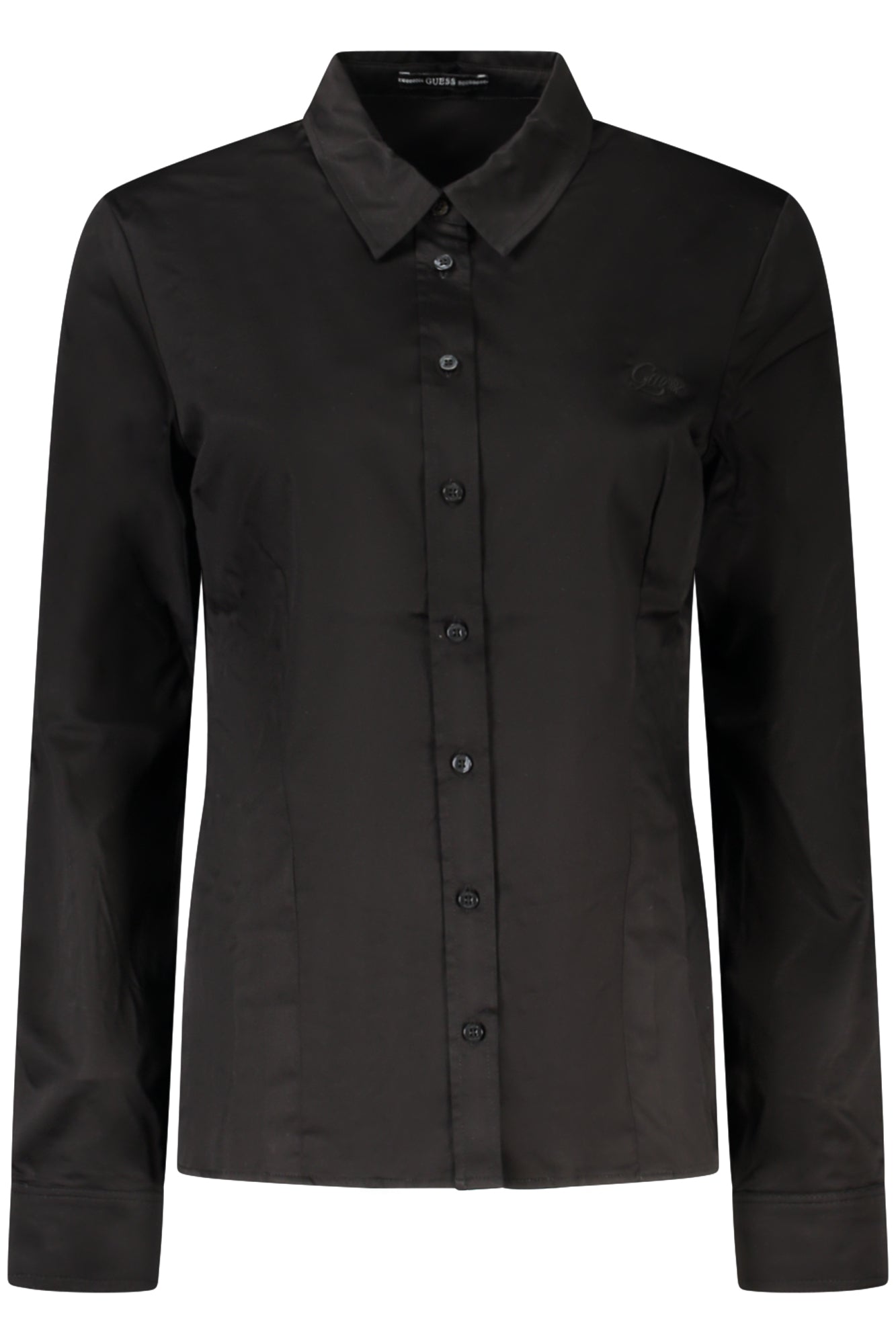 GUESS JEANS CAMICIA MANICHE LUNGHE DONNA NERO