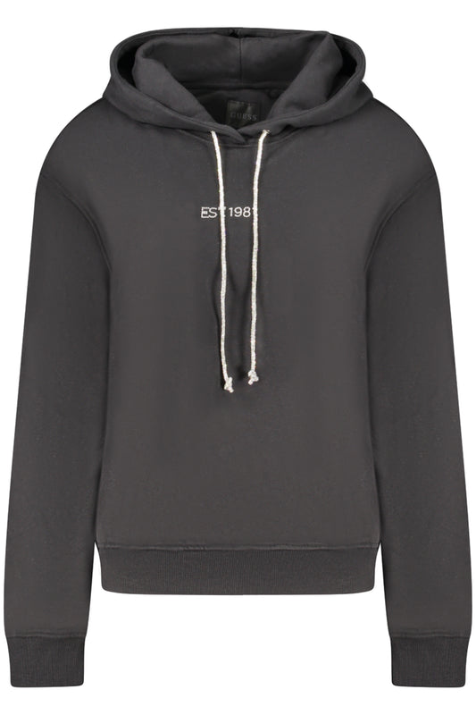 GUESS JEANS FELPA SENZA ZIP DONNA NERO