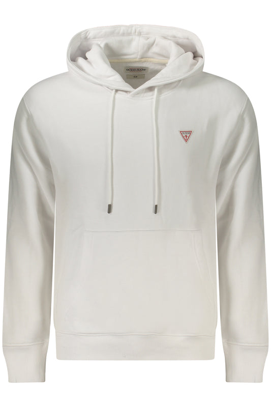 GUESS JEANS FELPA SENZA ZIP UOMO BIANCO
