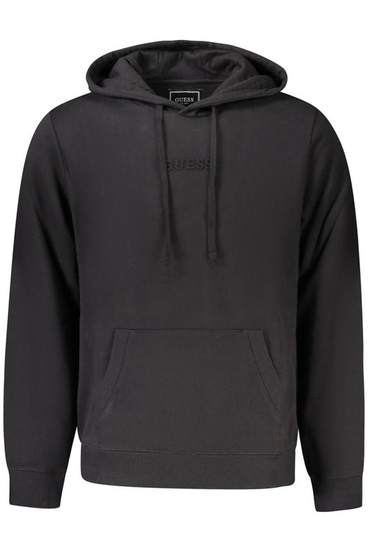 GUESS JEANS FELPA SENZA ZIP UOMO NERO