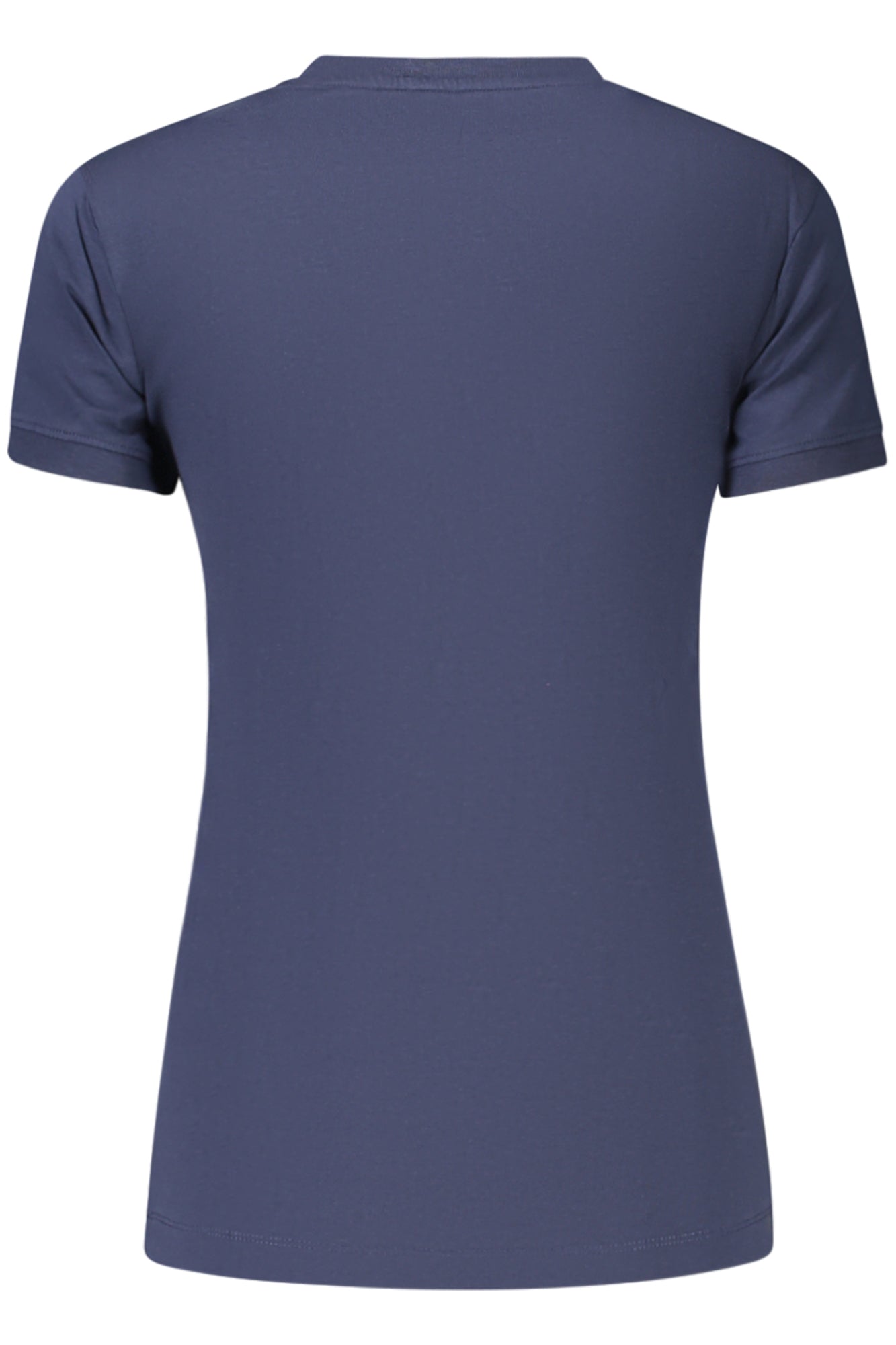 GUESS JEANS T-SHIRT MANICHE CORTE DONNA BLU