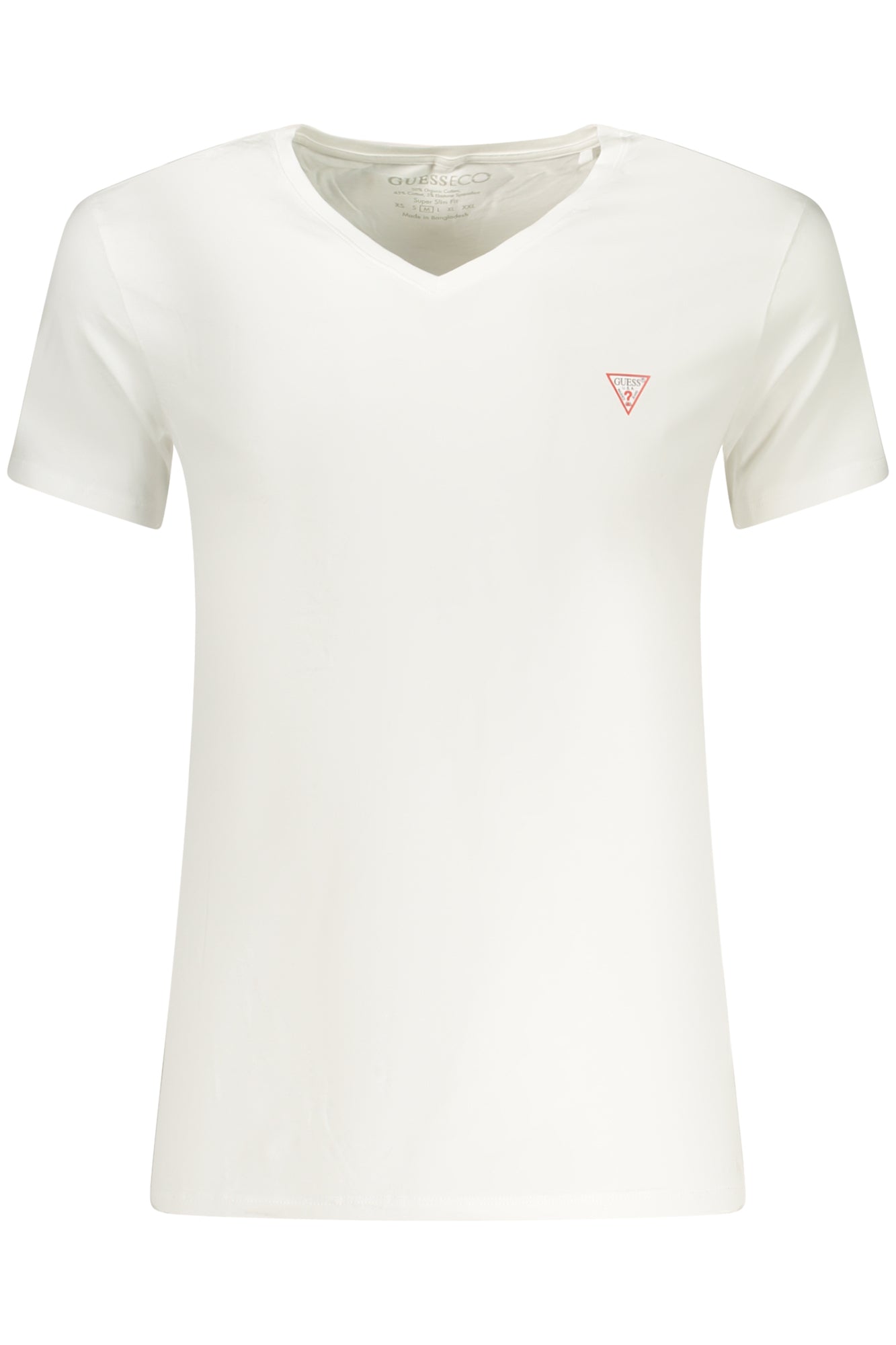 GUESS JEANS T-SHIRT MANICHE CORTE UOMO BIANCO
