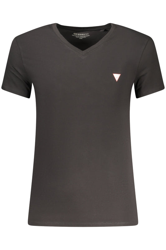 GUESS JEANS T-SHIRT MANICHE CORTE UOMO NERO