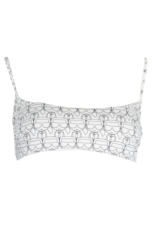 KARL LAGERFELD BEACHWEAR COSTUME PARTE SOPRA DONNA BIANCO