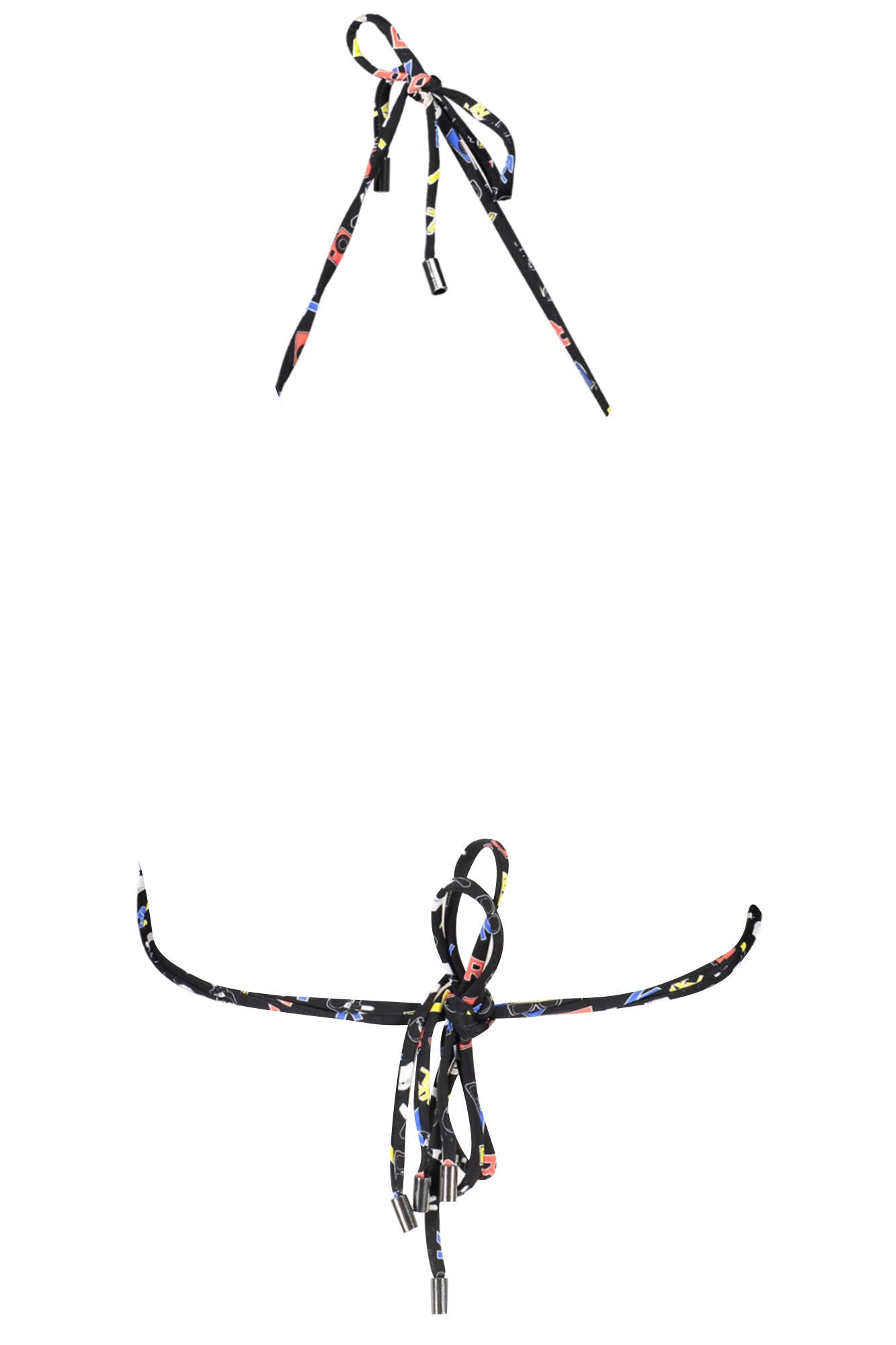 KARL LAGERFELD BEACHWEAR COSTUME PARTE SOPRA DONNA NERO