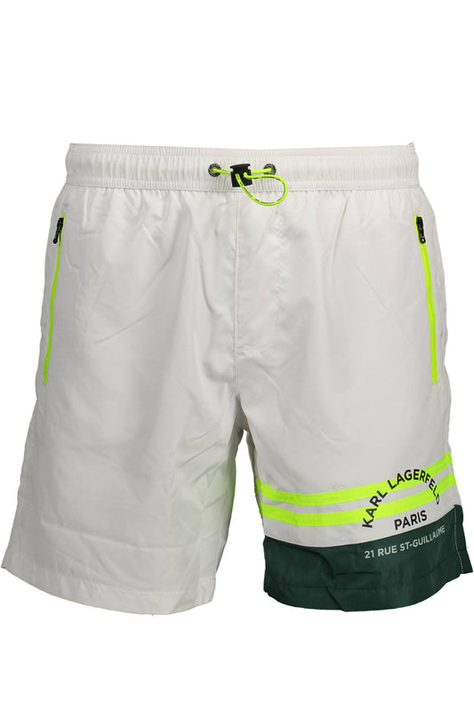 KARL LAGERFELD BEACHWEAR COSTUME PARTE SOTTO UOMO BIANCO
