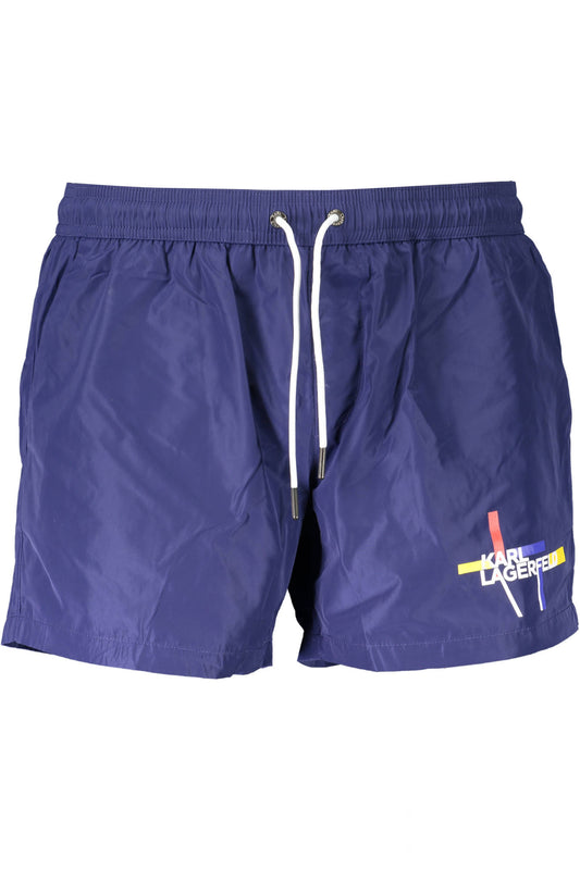 KARL LAGERFELD BEACHWEAR COSTUME PARTE SOTTO UOMO BLU