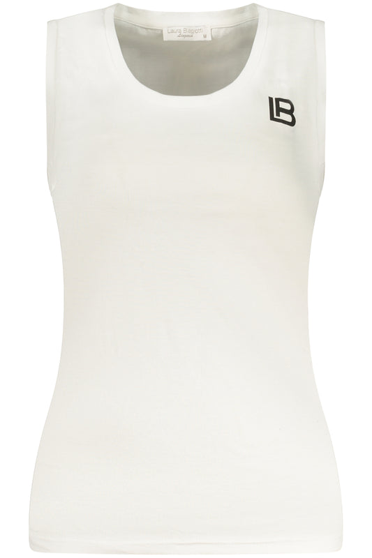 LAURA BIAGIOTTI CANOTTA ESTERNABILE DONNA BIANCO