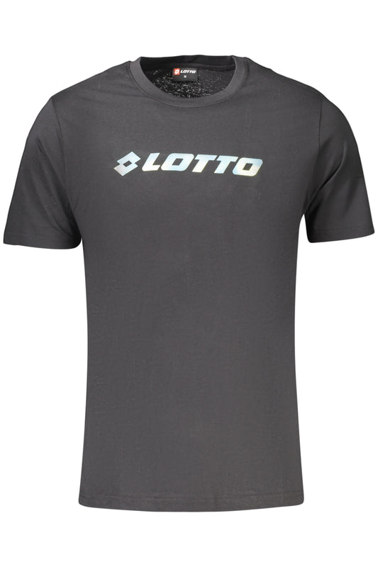LOTTO T-SHIRT MANICHE CORTE UOMO NERO