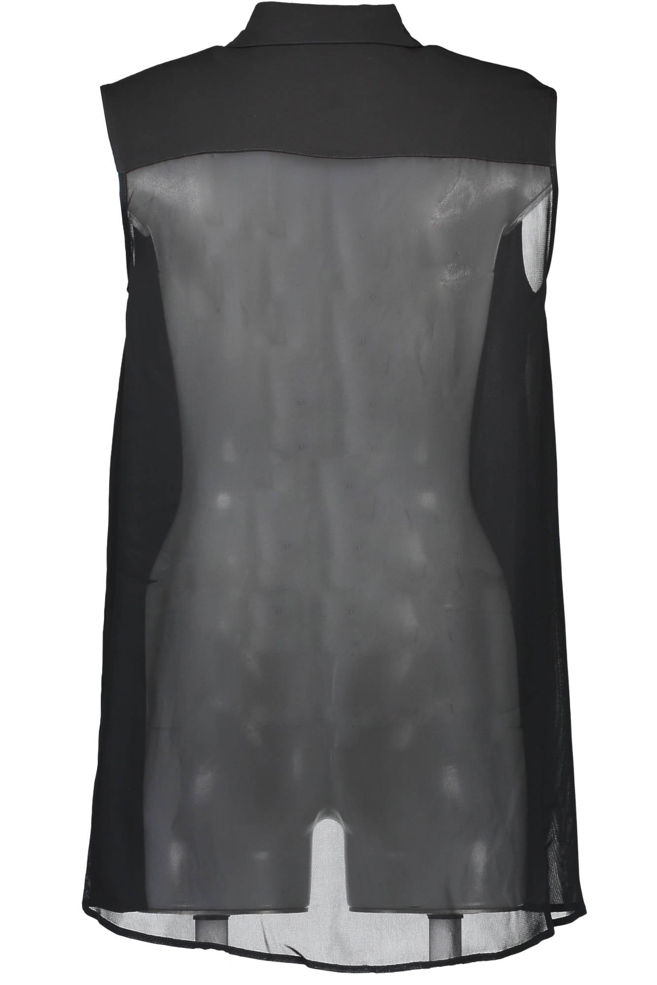 LOVE MOSCHINO CAMICIA SENZA MANICHE DONNA NERO