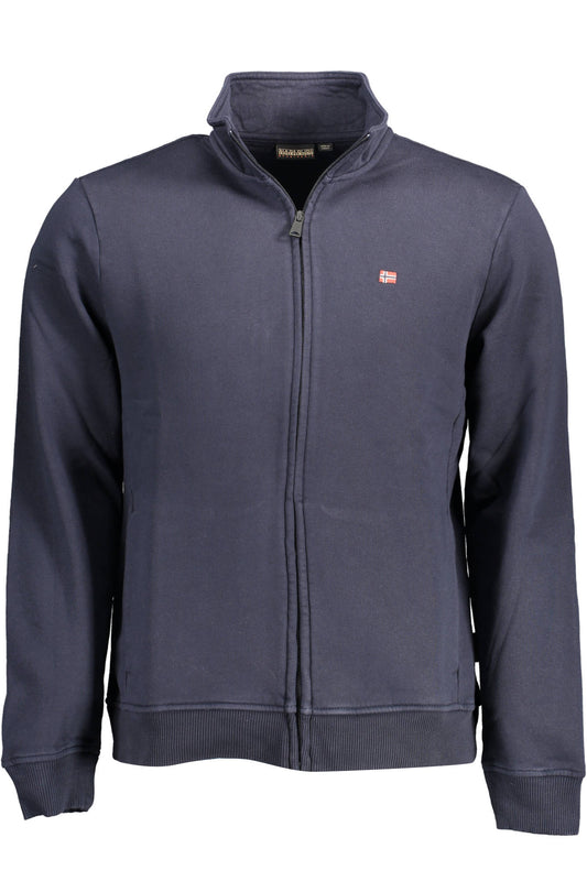 NAPAPIJRI FELPA CON ZIP UOMO BLU