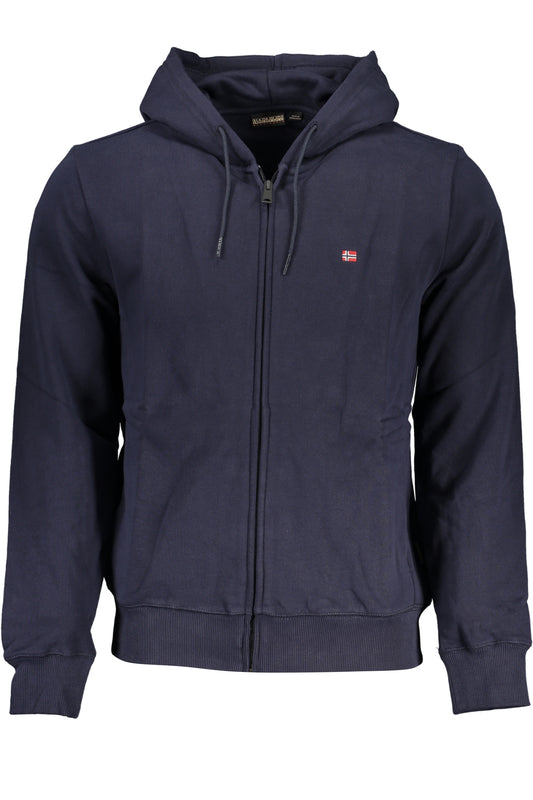 NAPAPIJRI FELPA CON ZIP UOMO BLU