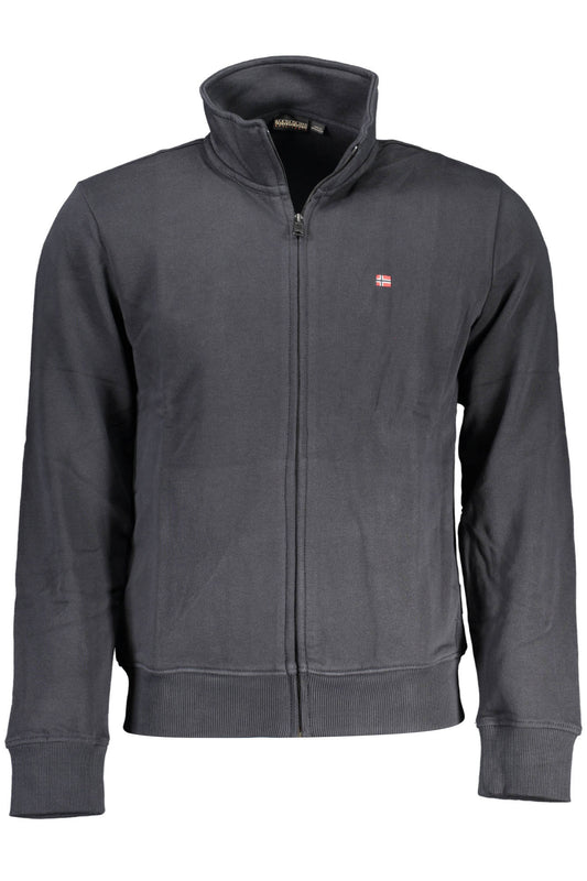 NAPAPIJRI FELPA CON ZIP UOMO NERO