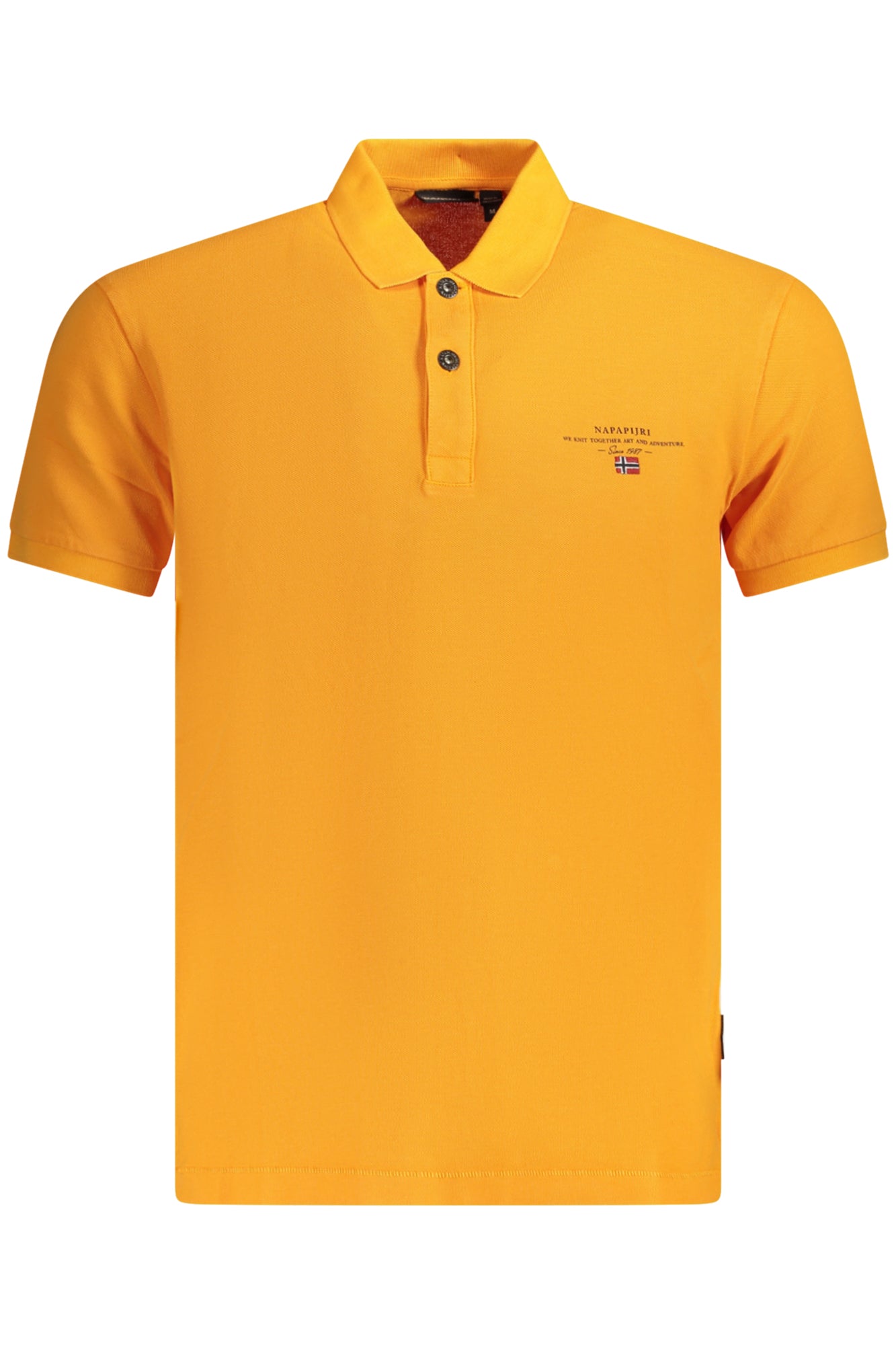 NAPAPIJRI POLO MANICHE CORTE UOMO ARANCIO