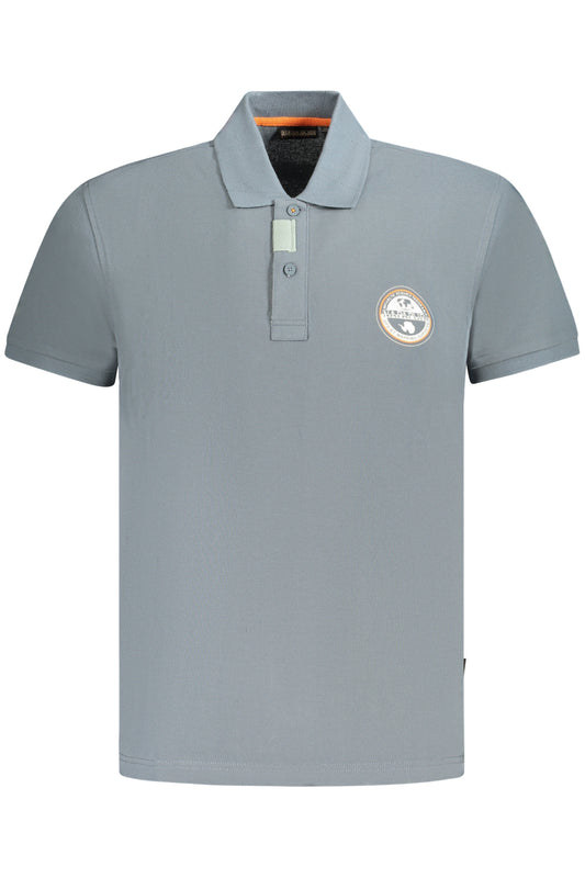 NAPAPIJRI POLO MANICHE CORTE UOMO GRIGIO