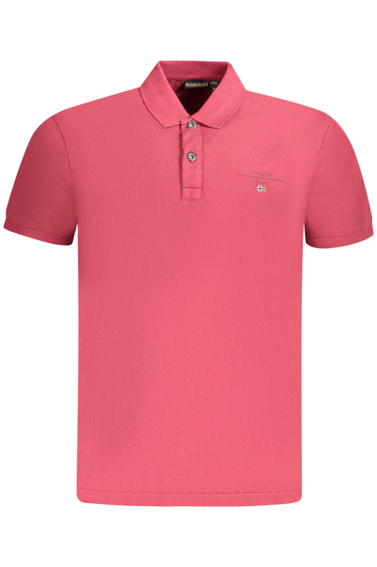 NAPAPIJRI POLO MANICHE CORTE UOMO ROSSO