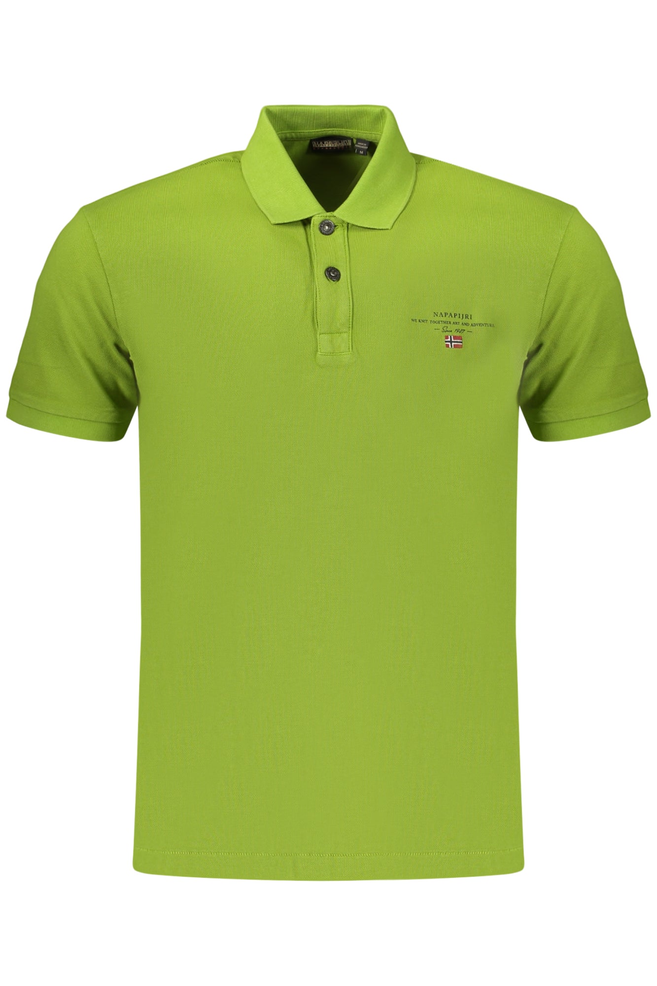 NAPAPIJRI POLO MANICHE CORTE UOMO VERDE