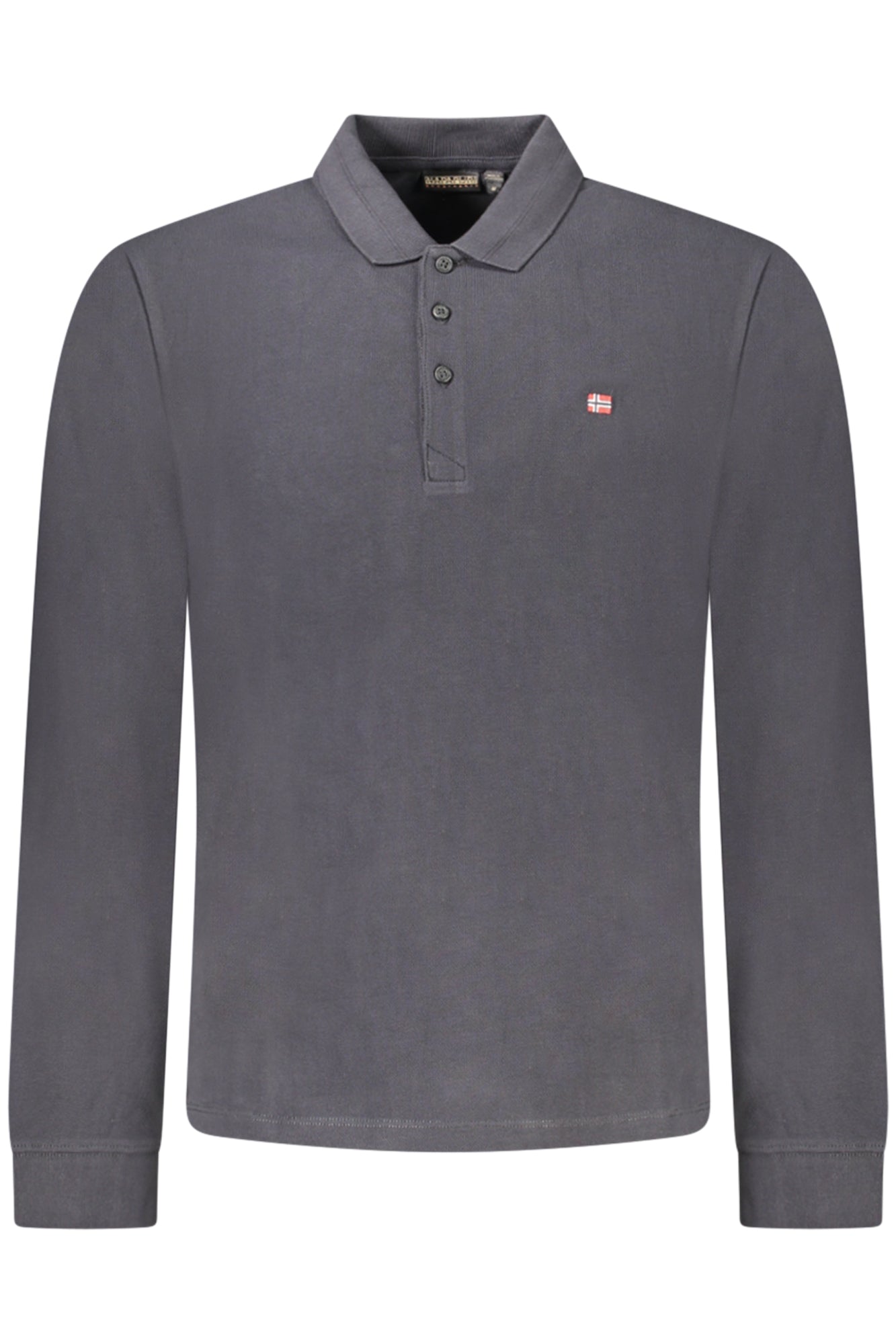 NAPAPIJRI POLO MANICHE LUNGHE UOMO NERO