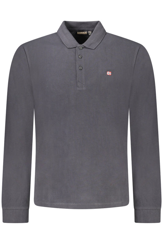 NAPAPIJRI POLO MANICHE LUNGHE UOMO NERO