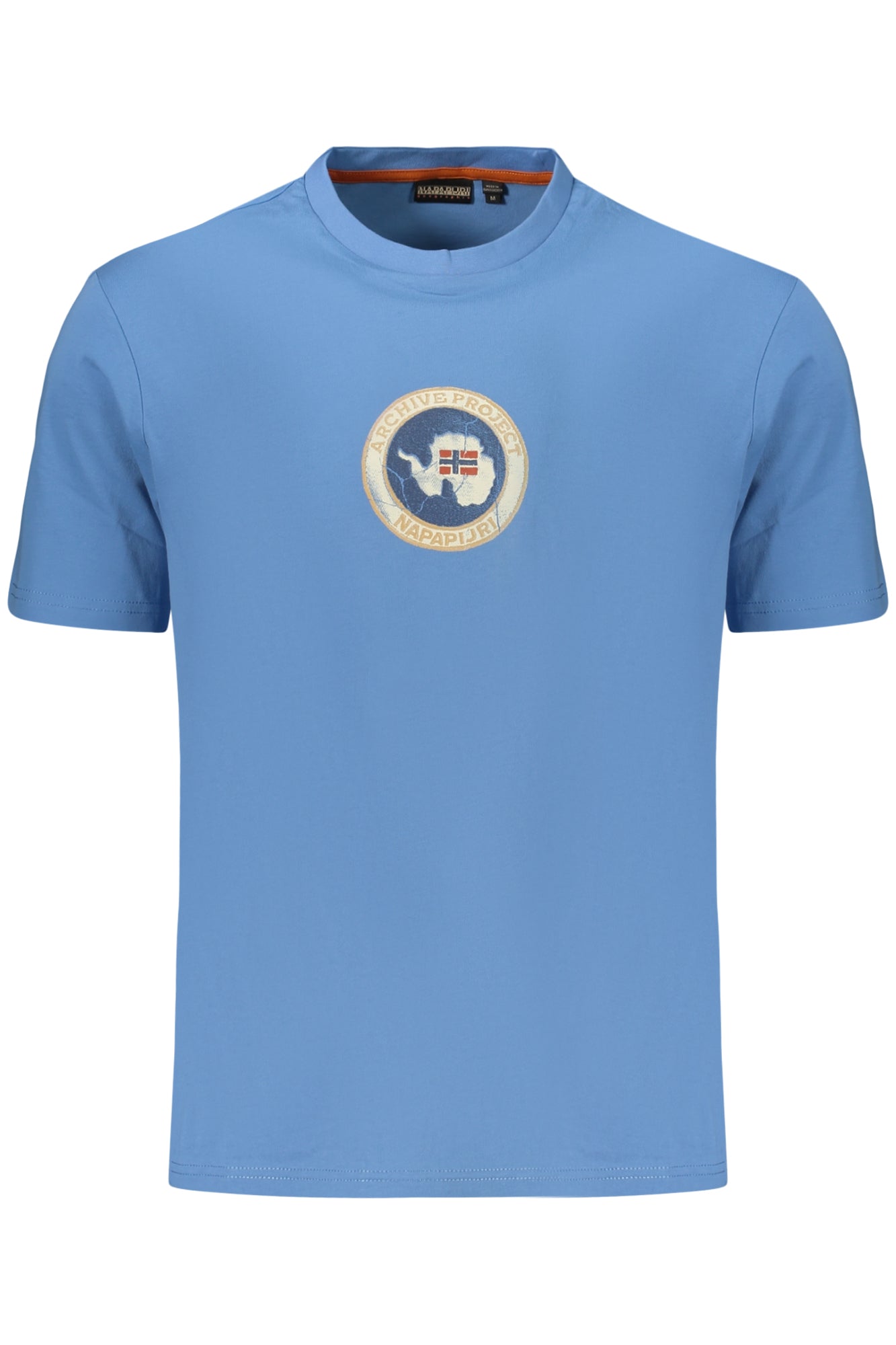 NAPAPIJRI T-SHIRT MANICHE CORTE UOMO AZZURRO