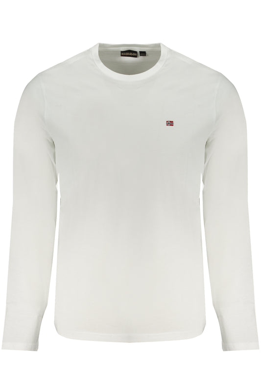 NAPAPIJRI T-SHIRT MANICHE LUNGHE UOMO BIANCO