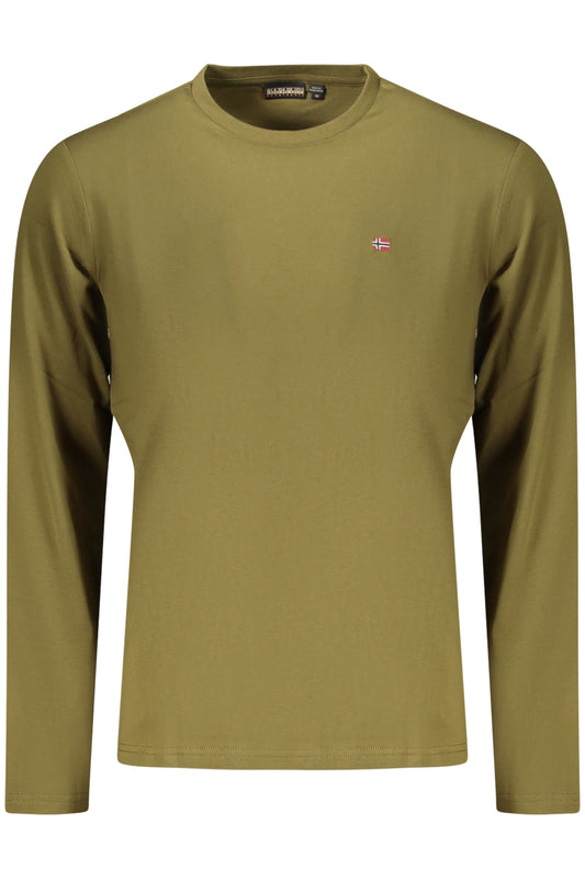 NAPAPIJRI T-SHIRT MANICHE LUNGHE UOMO VERDE