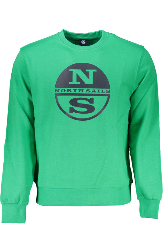NORTH SAILS FELPA SENZA ZIP UOMO VERDE