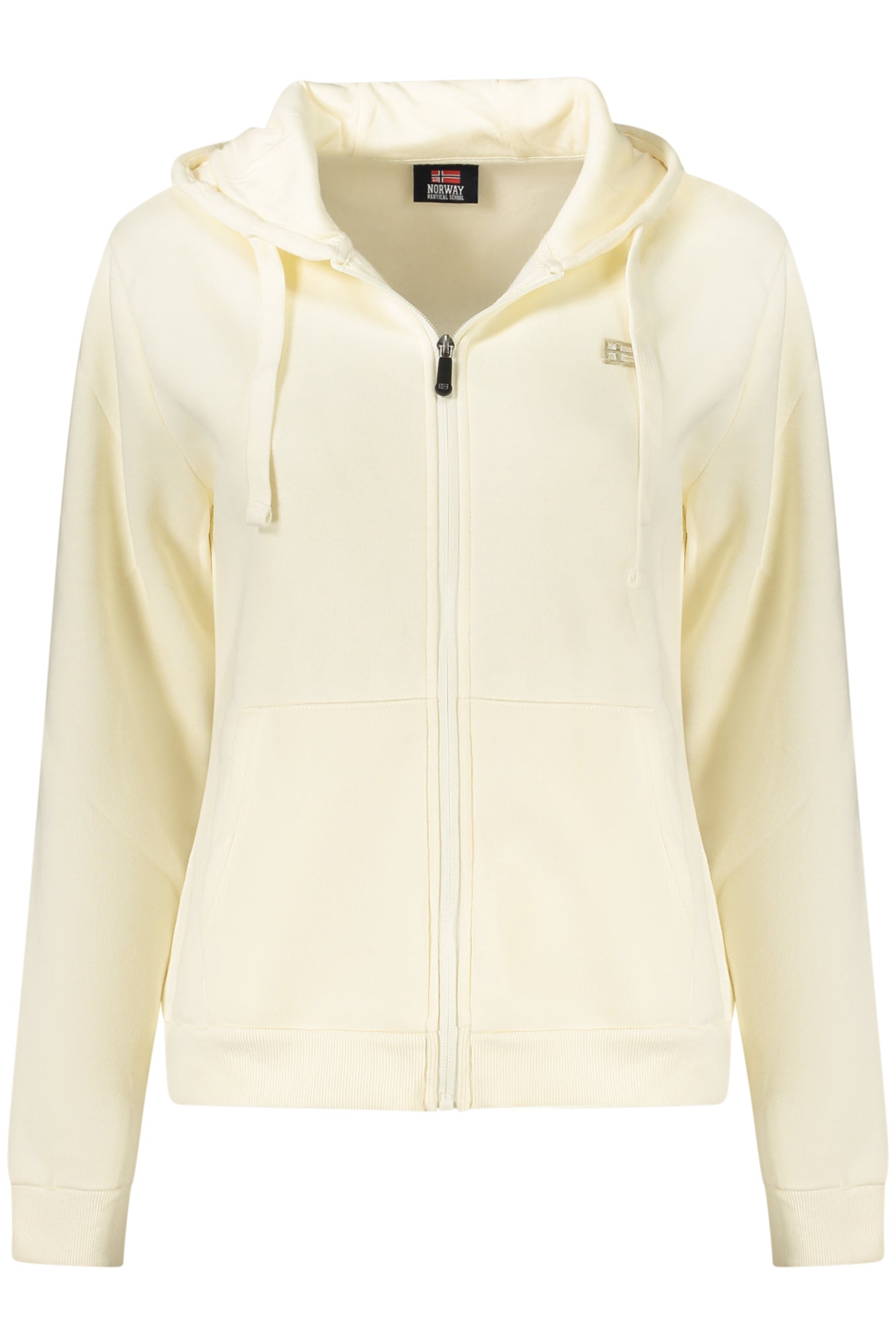 NORWAY 1963 FELPA CON ZIP DONNA BIANCO