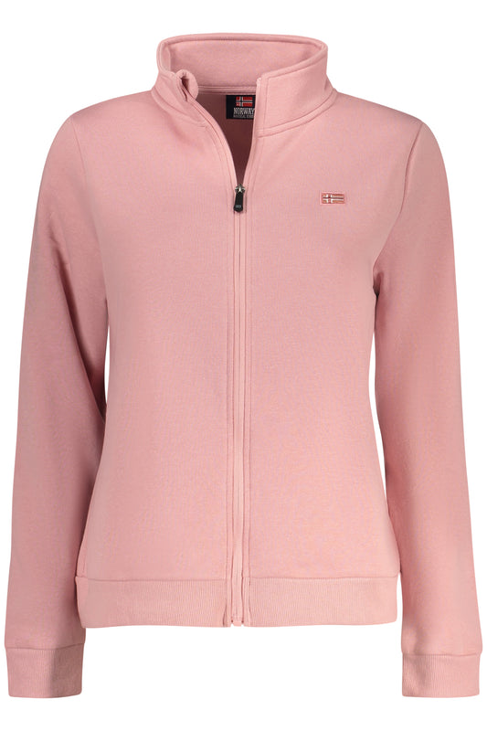 NORWAY 1963 FELPA CON ZIP DONNA ROSA