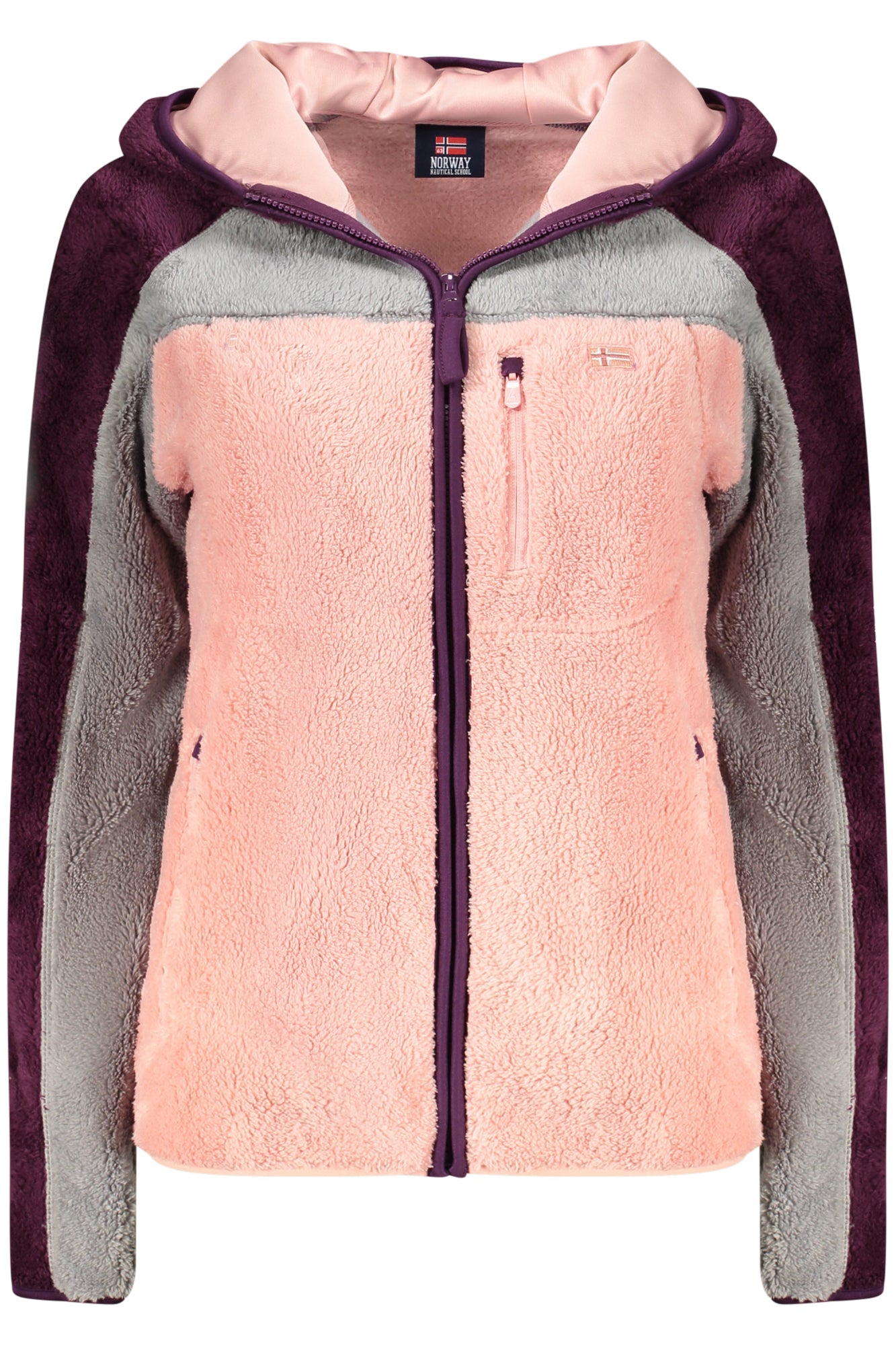 NORWAY 1963 FELPA CON ZIP DONNA ROSA