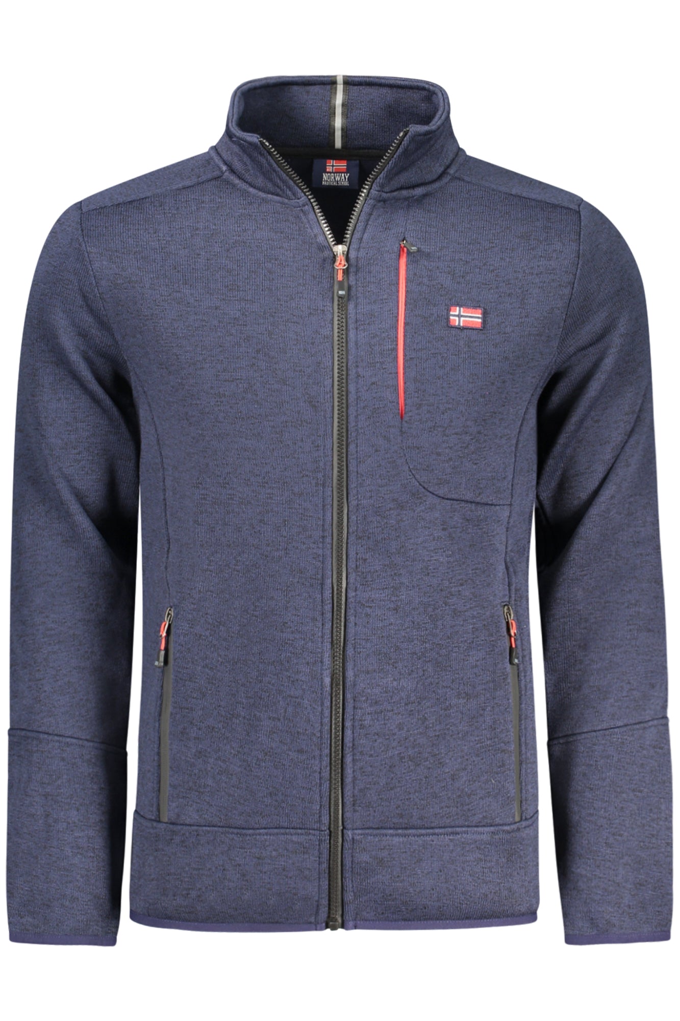 NORWAY 1963 FELPA CON ZIP UOMO BLU