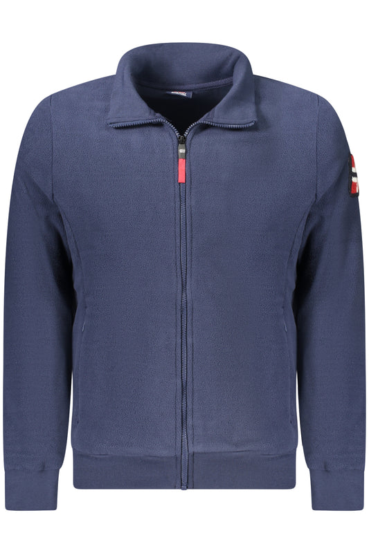 NORWAY 1963 FELPA CON ZIP UOMO BLU