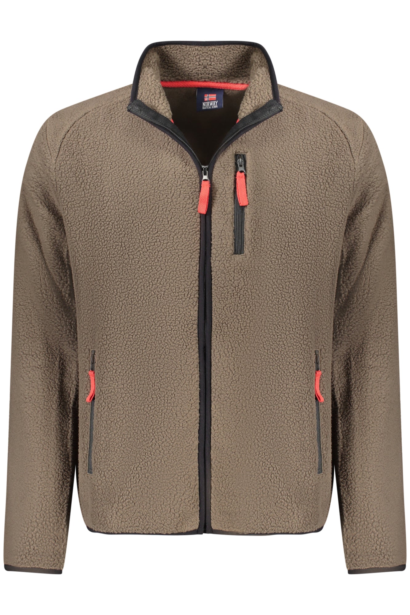 NORWAY 1963 FELPA CON ZIP UOMO MARRONE