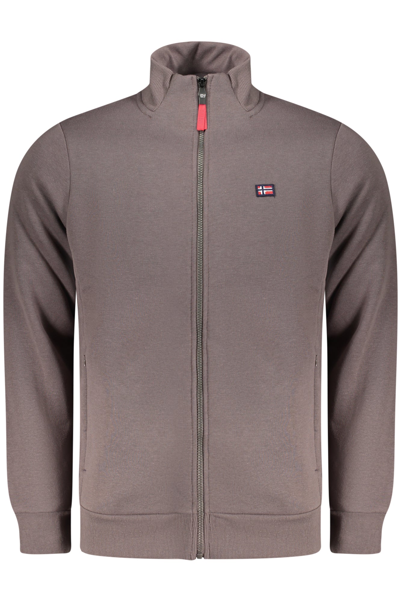 NORWAY 1963 FELPA CON ZIP UOMO MARRONE