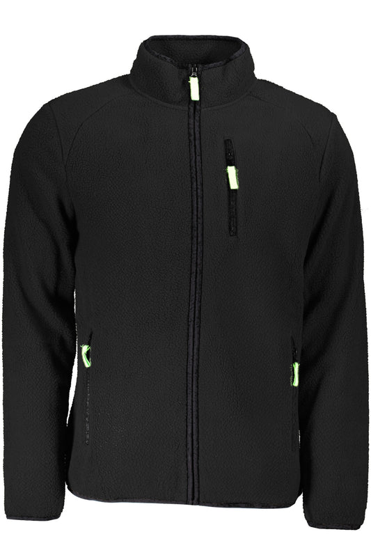 NORWAY 1963 FELPA CON ZIP UOMO NERO