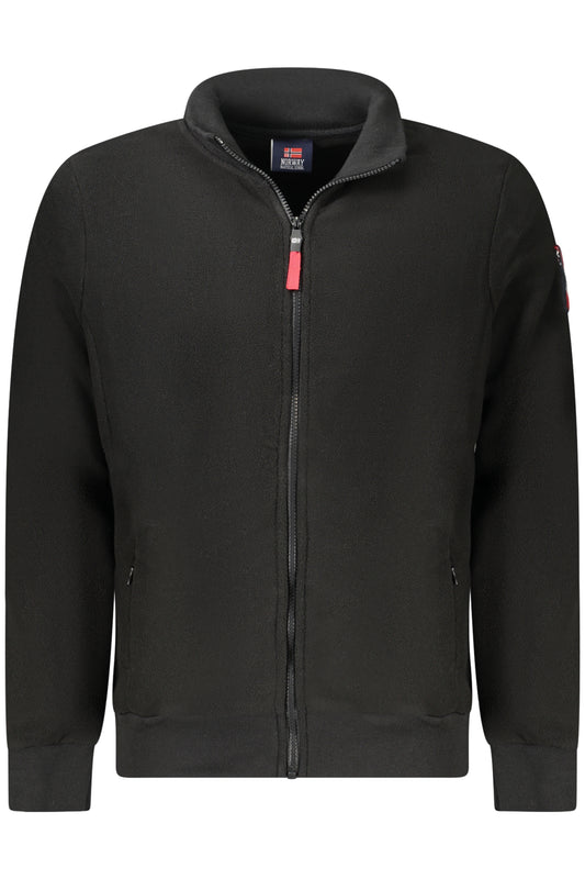 NORWAY 1963 FELPA CON ZIP UOMO NERO