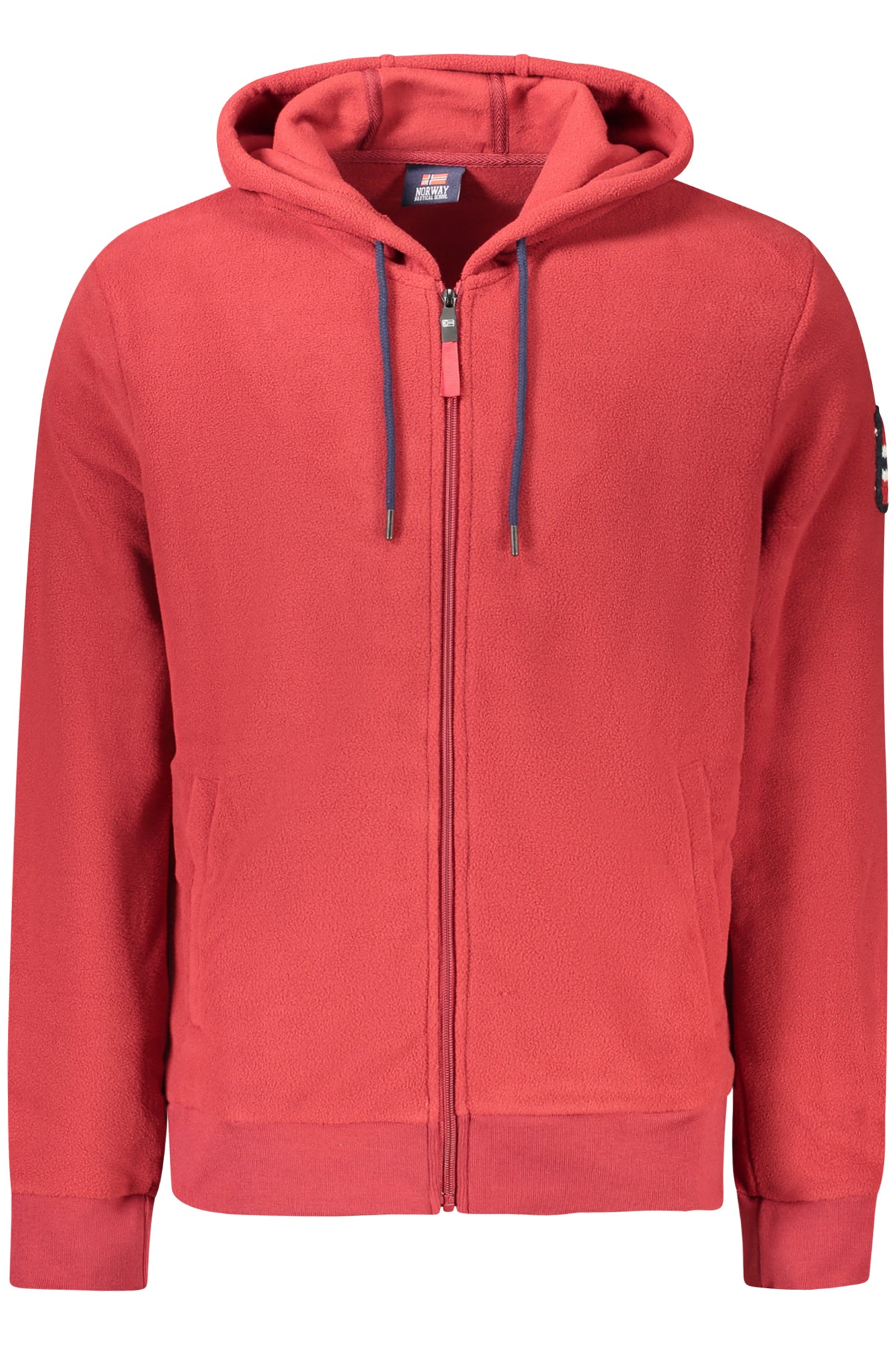 NORWAY 1963 FELPA CON ZIP UOMO ROSSO
